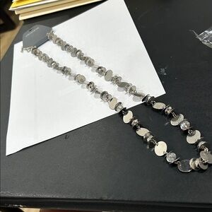 Chic Silver Disc Necklace